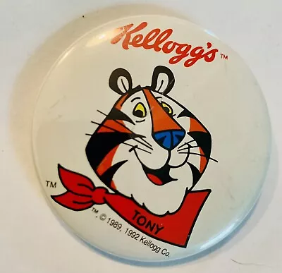 Vintage Kellogg’s Tony The Tiger Button Pinback Pin • $9.99