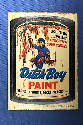 1973 Topps Series 5 - Wacky Packages -  Ditch Boy Paint  - Good Condition • $1.75