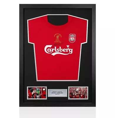£269.99 • Buy Framed Steven Gerrard Signed Liverpool Shirt - Istanbul 2005 Champions League Wi