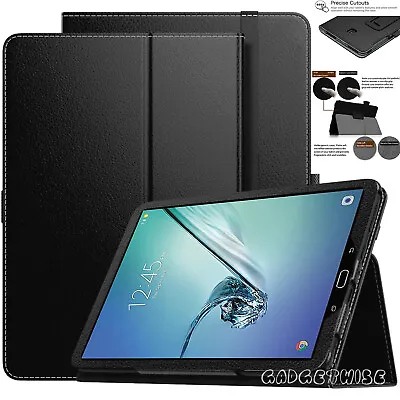 Premium Flip Smart Cover Case For Samsung Galaxy Tab S2 9.7  (2015) SM-T810 T815 • £5.99