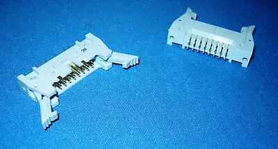16 Way Latched  IDC Edge Connector PCB Plug • £1.99