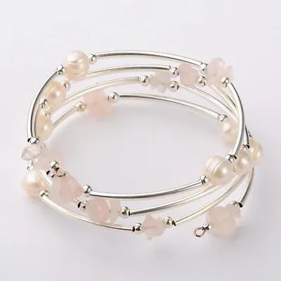 £5.89 • Buy Crystal Gemstone Bracelet Bead Chakra Natural Stone Silver Reiki Jewellery Gift
