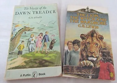 C.S.Lewis Books X 2 Voyage Of The Dawn Treader  The Lion Witch &  The Wardrobe • £2.50