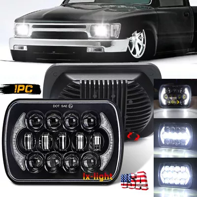 Brightest 5X7  7x6inch Rectangle LED Hi/Lo Headlight DRL For Toyota Pickup Truck • $36.99
