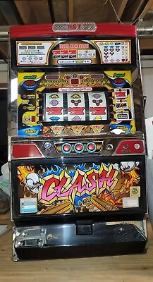 Vintage Japanese Pachislo Token Slot Machine  CLASH  (Read Description Please) • $180