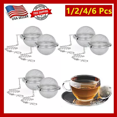 1/2/4/6 Pack Tea Ball Strainer Stainless Steel Tea Balls 2.1 Inch Tea Infusers • $6.95
