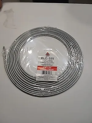 SILVER ZINC BRAKE LINE STEEL TUBING COIL 3/16  OD X 25 FT Roll • $9.99