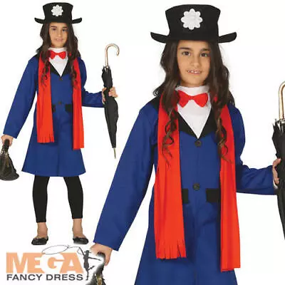 Victorian Nanny Girls Fancy Dress Mary Poppins Kids Child World Book Day Costume • £3.99