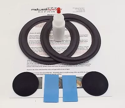 $26.95 • Buy Design Acoustics PS6 PS-6 - 6.5  Woofer Foam Kit Speaker W/ Shims & Dust Caps!