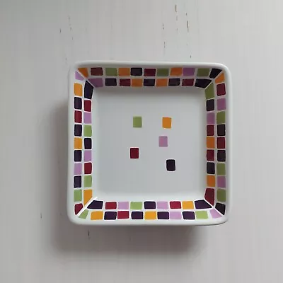 Pampered Chef Simple Additions Square Salad Plate Multicoloured Mosaic Tiles  • £10