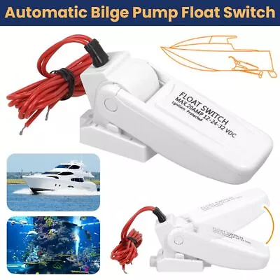 DC12V/24V/32V Marine Automatic Boat Bilge Float Switch Bilge Switch Flow Sensor • $16