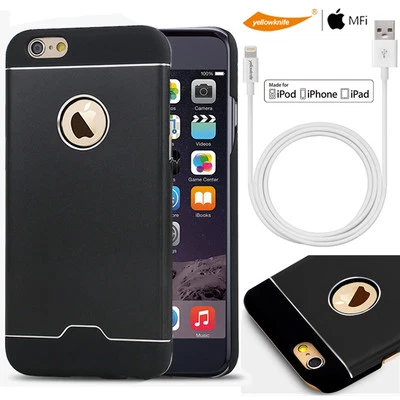 $28.91 • Buy For IPhone 6 6s/6s Plus Aluminum Hard Shell Case + 10ft Fast Charger Cable Cord