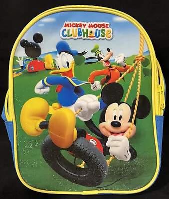 Mickey Mouse Clubhouse Disney Toddler Preschool Backpack Book Bag W/Tags New • $17.95