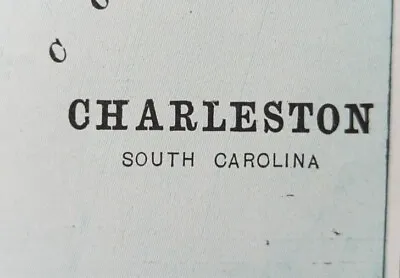 $40.14 • Buy Vintage 1902 CHARLESTON SOUTH CAROLINA Map 11 X14  ~ Old Antique Original SC