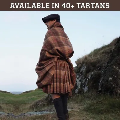 Men's Great Kilt 16th Century Traditional Scottish Vintage Tartan Great Kilts • $89.99