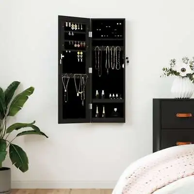 Mirror Jewellery Cabinet Wall Mounted 30x8.5x90 Cm VidaXL • £75.99