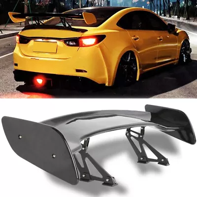 46  Rear Trunk Spoiler Tail Wing Adjustable Glossy Black For Mazda 6 Mazdaspeed • $139.11