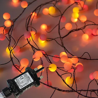 Qbis Fireplace Sunset LED Display Fairy Lights-Red Orange Yellow String Lights • £7.99