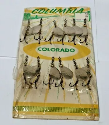 Vintage Luhr Jensen Display Card Columbia Colorado Spinning Lures #2 Ham/Nic • $22.50