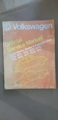 Vintage Volkswagen Official Bentley Service Manual 1970-1979 Beetle Karmann Ghia • $43.42