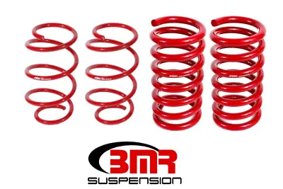 BMR Fits 15-17 S550 Mustang Drag Version Lowering Springs (Set Of 4) - Red • $294.99