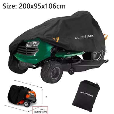 38  Waterproof Ride On Lawn Mower Tractor Cover Outdoor Rain Dust UV Protector • £15.99