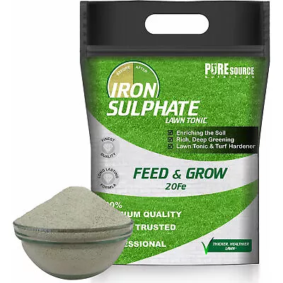 Iron Sulphate Tonic Greener Grass Turf Lawn Feed Food Fertiliser Water Soluble • £12.99