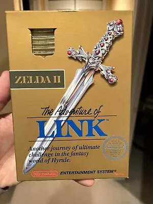 Zelda II 2 The Adventure Of Link (Nintendo 1988) NES CIB Complete In Box Gold • $5