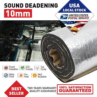 80 X 39  Thermal Sound Deadener Car Heat Shield Insulation Noise Reduce Mat 10mm • $29.73