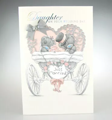 Daughter On Your Wedding Day. Beautiful Special Me To You Congratulations Card • £3.99