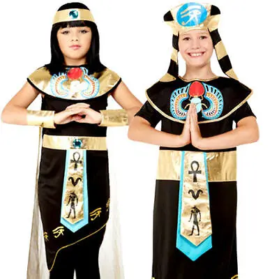 £17.99 • Buy Ancient Eygyptain Kids Fancy Dress Cleopatra Pharaoh Boys Girls Book Day Costume