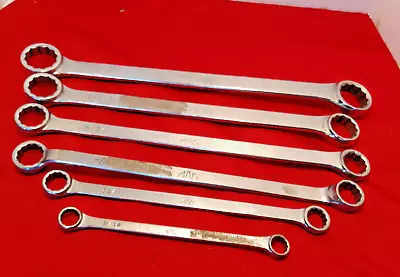 Vintage 6 Piece MAC TOOLS Combination Wrench Set 1/2” – 1 1/4” Long 12 Pt BXL Se • $109.99