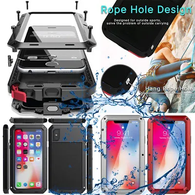 $12.99 • Buy Aluminum Metal Shockproof Heavy Duty Case Cover For IPhone XS Max XR 8 7 6 6S