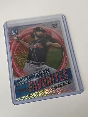 2021 Bowman Chrome- IAN ANDERSON Mojo Refractor RC SP Rookie Of The Year • $0.99