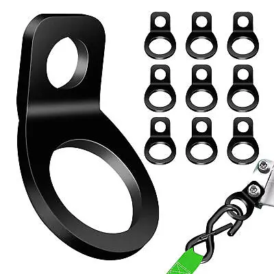 Tie Down Anchors Hooks Dirt Bike Tie Down Strap Rings For Motorcycle 10PCS Black • $13.13