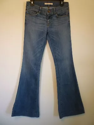 J Brand Womens Lovestory Size 28 Stretch Low Rise Flare Boot Cut Denim Blue Jean • $79.99