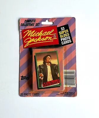 RARE Michael Jackson Topps Trading Cards Complete Set Series 1 (33) 1984 • $30