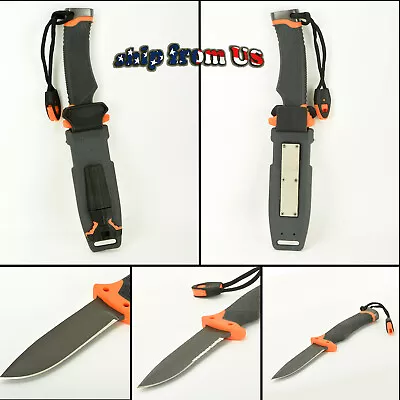 Military Knife Cutting Fixed Blade Camping Hunting Tactical Survival Outdoor NEW • $26.99