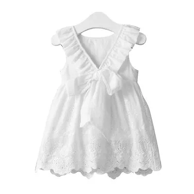 Toddler Kids Baby Girls Summer Princess Dress Party Pageant Lace Dresses Clothes • $7.55
