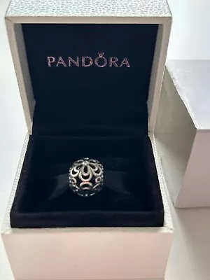 Pandora Open Flower Bead Charm. Genuine. New. Never Out Of Box. Not Worn. • £15