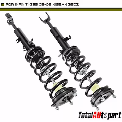 2x Complete Strut & Coil Spring Assembly For Infiniti G35 03-07 3.5L Coupe Front • $133.99