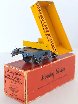 O Gauge HORNBY SERIES No. 1  Rotary Tipping Wagon In Original Box  RS678   C1936 • £21.95