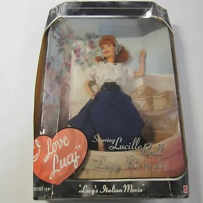 I Love Lucy  Lucy's Italian Movie  Collectors Barbie Doll New 1999 Damaged Box • $20