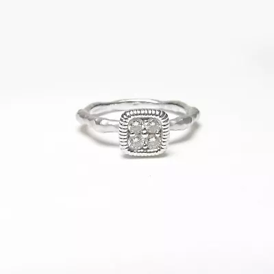 GABRIEL & CO 14K White Gold Brilliant Cut Diamond Ring 0.16 Cts (Online Cert) • $340