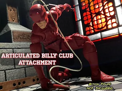 Marvel Legends Daredevil 3 Pack Custom Articulated Billy Club Attachment 4pc Set • $21.95