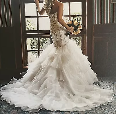 Maggie Sottero Wedding Dress-Preserved & Certificate Of Authenticity Included ￼ • $2000