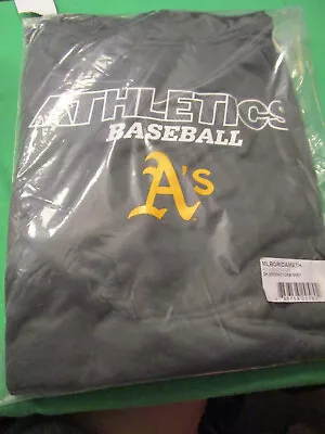 Nwt  Mlb Oakland A's Mens Hooded Sweatshirt Green/storm Gray 5x • $26.09