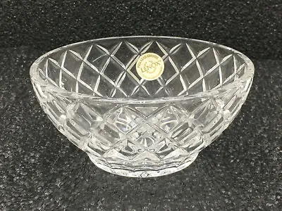 Lenox Full Lead Crystal Diamond Lattice Design Small Bowl With Original Sticker • $12.99