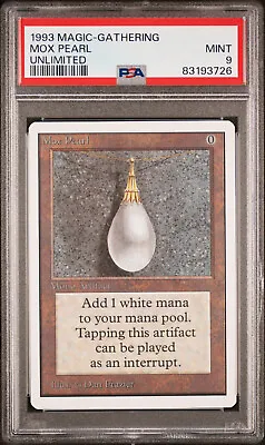 Mox Pearl Unlimited Edition PSA 9  MTG Magic The Gathering Power Nine • $12000