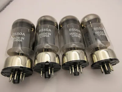 £190 • Buy 6550A Valves X 4 Electrically Matched Quad Made In China NOS Tested